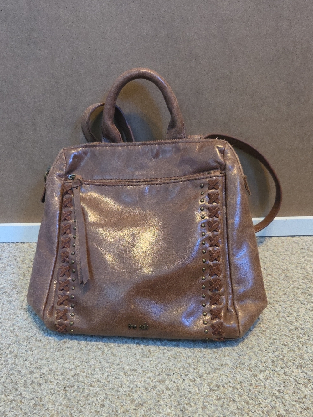 the sak Ventura Leather Convertible Backpack Brown Leather Backpack